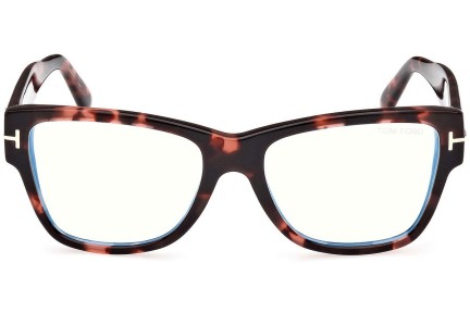 Okulary korekcyjne Tom Ford FT5878-B 056 Kwadratowe Havana