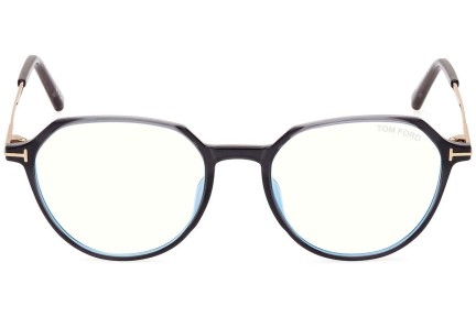 Okulary korekcyjne Tom Ford FT5875-B 020 Okrągłe Czarne