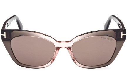 Okulary przeciwsłoneczne Tom Ford FT1031 20J Kocie oczy Szare