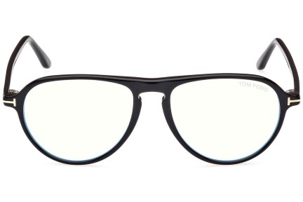 Okulary korekcyjne Tom Ford FT5869-B 001 Pilotki (Aviator) Czarne