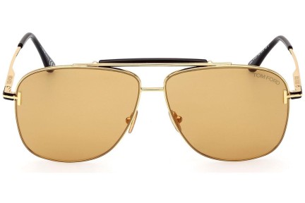 Okulary przeciwsłoneczne Tom Ford FT1017 30E Pilotki (Aviator) Złote