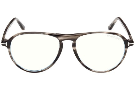 Okulary korekcyjne Tom Ford FT5869-B 020 Pilotki (Aviator) Szare