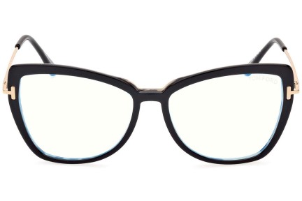 Okulary korekcyjne Tom Ford FT5882-B 005 Kocie oczy Czarne