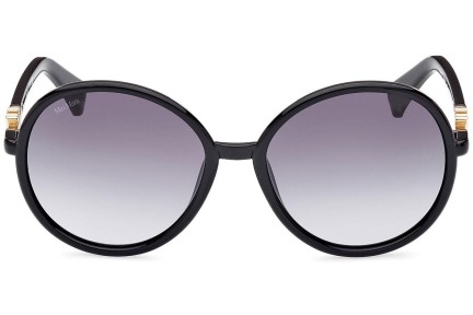 Okulary przeciwsłoneczne Max Mara MM0065 01B Okrągłe Czarne