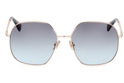 Okulary przeciwsłoneczne Max Mara MM0061 28W Okrągłe Złote