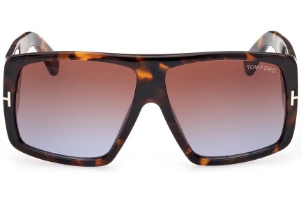 Okulary przeciwsłoneczne Tom Ford FT1036 56F Kwadratowe Havana