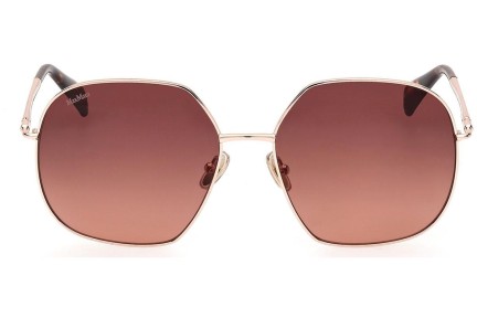 Okulary przeciwsłoneczne Max Mara MM0061 28F Okrągłe Złote