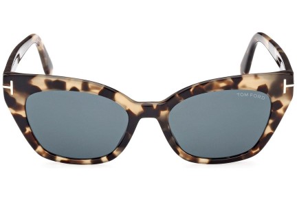 Okulary przeciwsłoneczne Tom Ford FT1031 55V Kocie oczy Havana