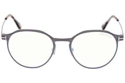 Okulary korekcyjne Tom Ford FT5866-B 013 Okrągłe Szare