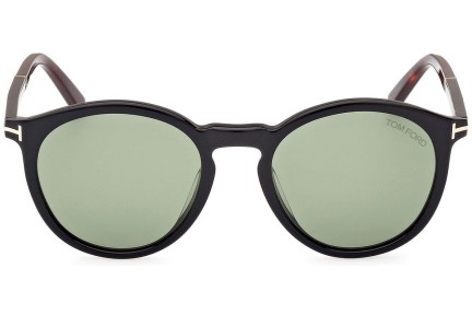 Okulary przeciwsłoneczne Tom Ford FT1021 01N Okrągłe Czarne