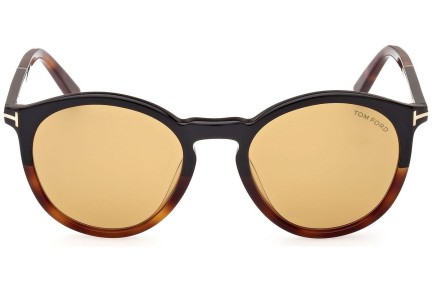 Okulary przeciwsłoneczne Tom Ford FT1021 56E Okrągłe Havana