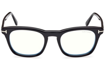 Okulary korekcyjne Tom Ford FT5870-B 001 Kwadratowe Czarne