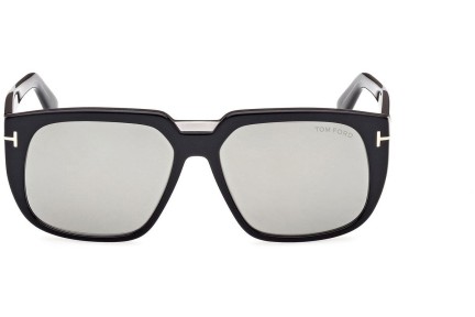 Okulary przeciwsłoneczne Tom Ford FT1025 05A Kwadratowe Czarne