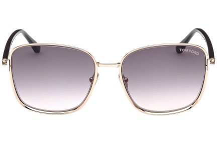 Okulary przeciwsłoneczne Tom Ford FT1029 28B Kwadratowe Złote