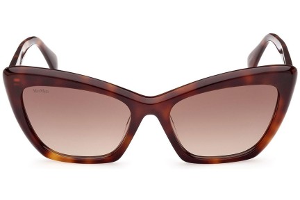 Okulary przeciwsłoneczne Max Mara MM0063 52F Kocie oczy Havana