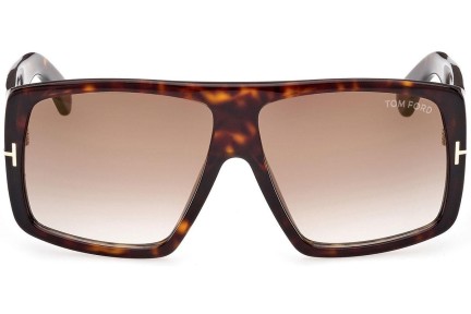 Okulary przeciwsłoneczne Tom Ford FT1036 52F Kwadratowe Havana