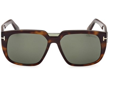 Okulary przeciwsłoneczne Tom Ford FT1025 56N Kwadratowe Havana