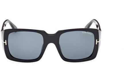 Okulary przeciwsłoneczne Tom Ford FT1035 01V Kwadratowe Czarne