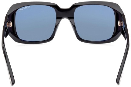 Okulary przeciwsłoneczne Tom Ford FT1035 01V Kwadratowe Czarne