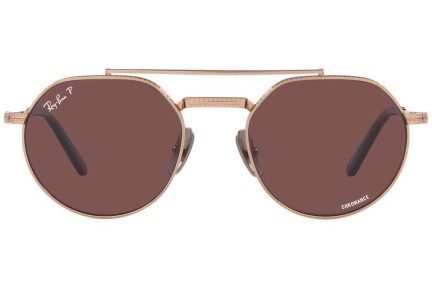 Okulary przeciwsłoneczne Ray-Ban Jack II Titanium Chromance Collection RB8265 3140AF Polarized Okrągłe Złote