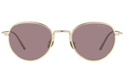 Okulary przeciwsłoneczne Prada PR53WS 06Q06I Okrągłe Złote