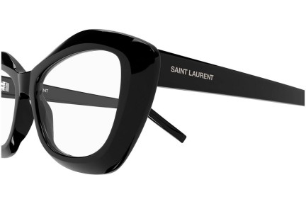 Okulary korekcyjne Saint Laurent SL68OPT 001 Kocie oczy Czarne