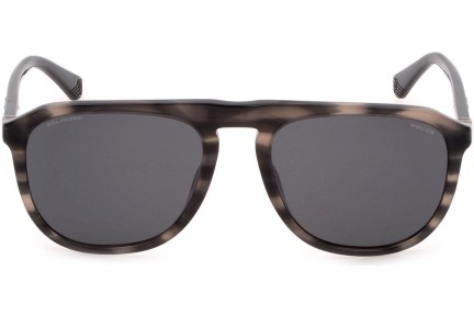 Okulary przeciwsłoneczne Police Origins 48 SPLE06 6K3P Polarized Kwadratowe Szare