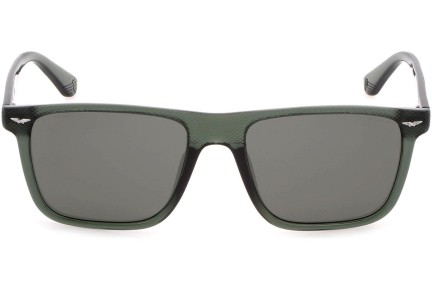 Okulary przeciwsłoneczne Police Gator 2 SPLE02 W05P Polarized Kwadratowe Zielone