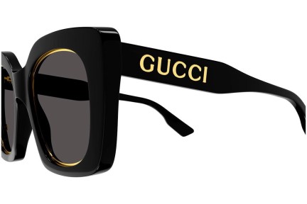 Okulary przeciwsłoneczne Gucci GG1151S 001 Kocie oczy Czarne