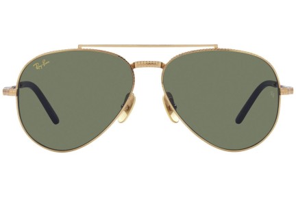 Okulary przeciwsłoneczne Ray-Ban Aviator Titanium Titanium Collection RB8225 313852 Pilotki (Aviator) Złote