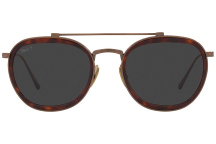 Okulary przeciwsłoneczne Persol PO5008ST 801648 Polarized Okrągłe Havana