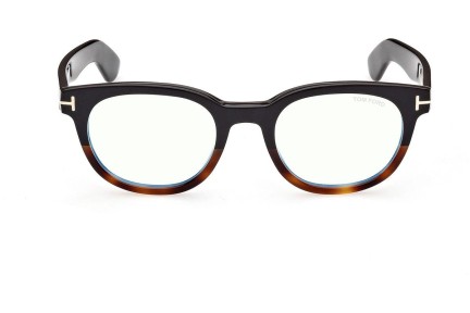 Okulary korekcyjne Tom Ford FT5807-B 005 Okrągłe Czarne