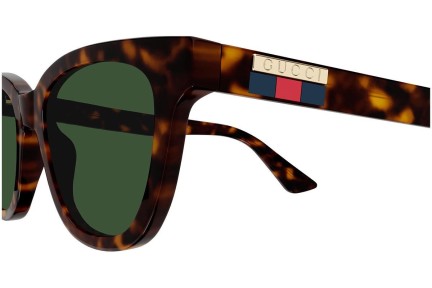 Okulary przeciwsłoneczne Gucci GG1116S 002 Kwadratowe Havana