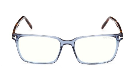 Okulary korekcyjne Tom Ford FT5802-B 090 Prostokątne Niebieskie