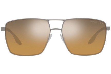 Okulary przeciwsłoneczne Prada Linea Rossa PS50WS DG109O Polarized Kwadratowe Szare