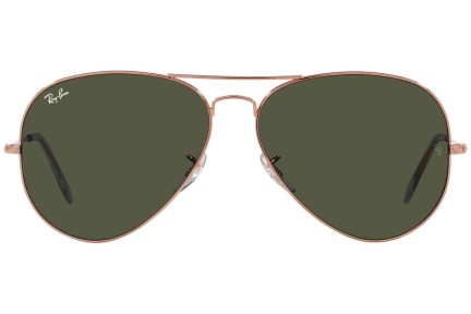 Okulary przeciwsłoneczne Ray-Ban Aviator RB3025 920231 Pilotki (Aviator) Złote