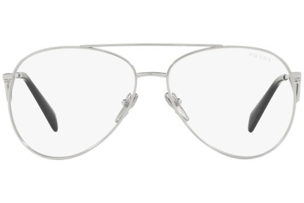 Okulary przeciwsłoneczne Prada PR73ZS 1BC08N Pilotki (Aviator) Srebrne