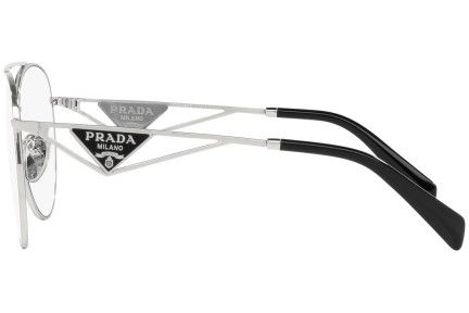 Okulary przeciwsłoneczne Prada PR73ZS 1BC08N Pilotki (Aviator) Srebrne