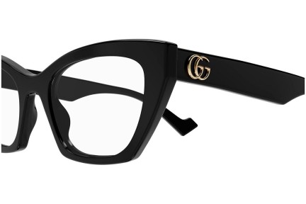 Okulary korekcyjne Gucci GG1334O 001 Kocie oczy Czarne