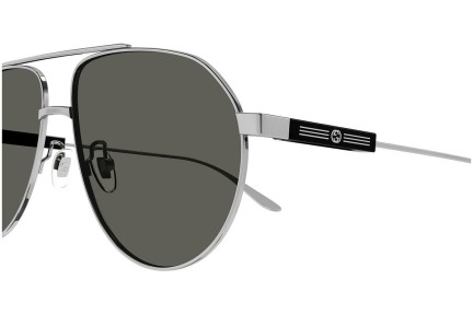 Okulary przeciwsłoneczne Gucci GG1311S 001 Pilotki (Aviator) Srebrne