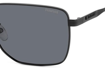 Okulary przeciwsłoneczne Polaroid PLD2143/G/S/X 807/M9 Polarized Prostokątne Czarne