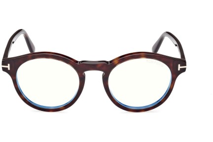 Okulary korekcyjne Tom Ford FT5887-B 052 Okrągłe Havana