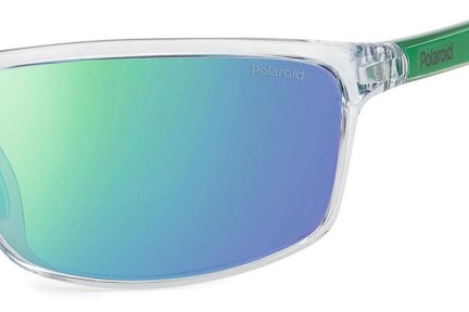 Okulary przeciwsłoneczne Polaroid PLD7036/S 0OX/5Z Polarized Prostokątne Przezroczyste