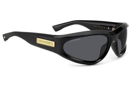 Okulary przeciwsłoneczne Dsquared2 D20101/S 807/IR Nieregularny Czarne