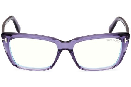 Okulary korekcyjne Tom Ford FT5894-B 081 Kwadratowe Fioletowe