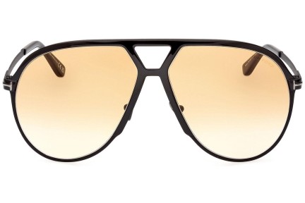 Okulary przeciwsłoneczne Tom Ford Xavier FT1060 01F Pilotki (Aviator) Czarne