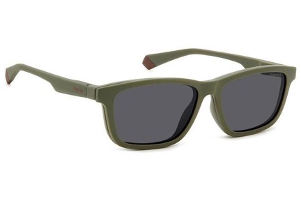 Okulary korekcyjne Polaroid PLD2147/CS DLD/M9 Polarized Prostokątne Zielone