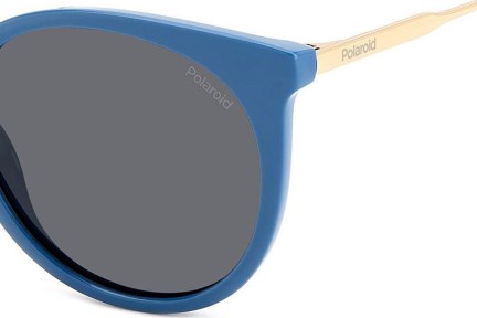 Okulary przeciwsłoneczne Polaroid PLD4146/S/X MVU/M9 Polarized Kocie oczy Niebieskie