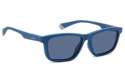 Okulary korekcyjne Polaroid PLD2147/CS FLL/C3 Polarized Prostokątne Niebieskie