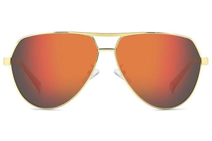 Okulary przeciwsłoneczne Polaroid PLD2145/G/S/X J5G/OZ Polarized Pilotki (Aviator) Złote